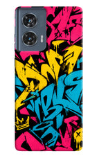 Graffiti Vibe Moto Edge 50 Fusion Hard Case Back Cover by Casekaro