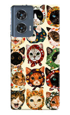 Cool Cat Moto Edge 50 Fusion Hard Case Back Cover by Casekaro