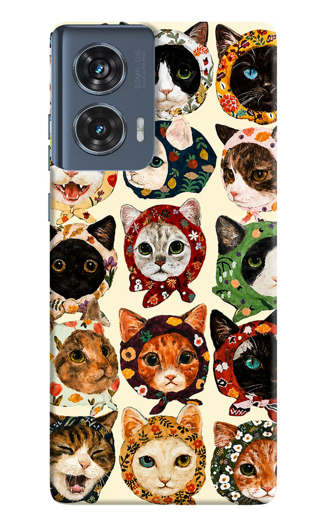 Cool Cat Moto Edge 50 Fusion Hard Case Back Cover by Casekaro