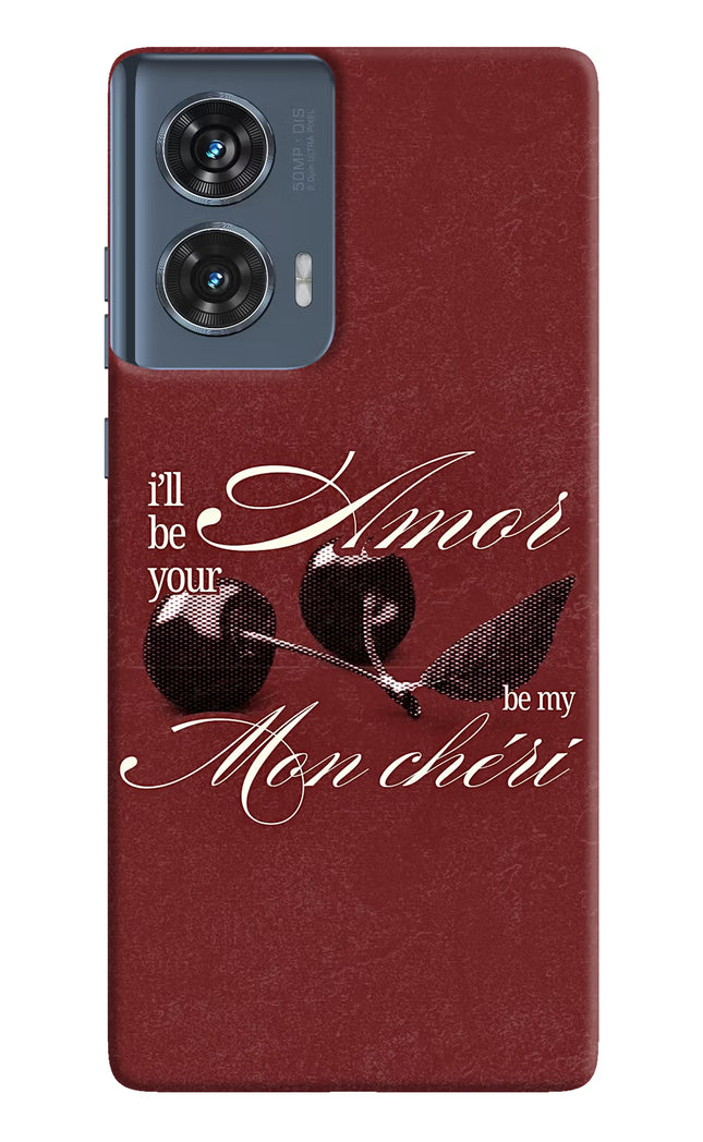 Velvet Cherry Moto Edge 50 Fusion Hard Case Back Cover by Casekaro