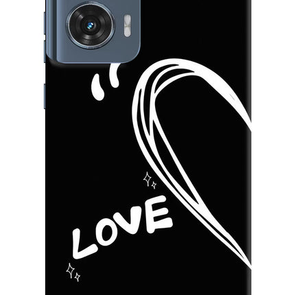 Love Line Moto Edge 50 Fusion Hard Case Back Cover by Casekaro