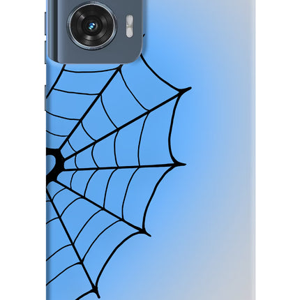 Blue Web Moto Edge 50 Fusion Hard Case Back Cover by Casekaro
