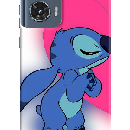 Stitch Hug Moto Edge 50 Fusion Hard Case Back Cover by Casekaro