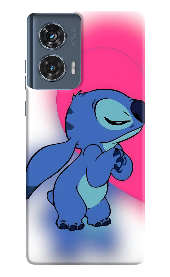Stitch Hug Moto Edge 50 Fusion Hard Case Back Cover by Casekaro