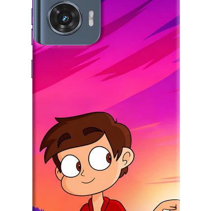 Marco Sunset Moto Edge 50 Fusion Hard Case Back Cover by Casekaro