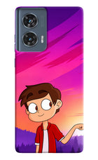 Marco Sunset Moto Edge 50 Fusion Hard Case Back Cover by Casekaro