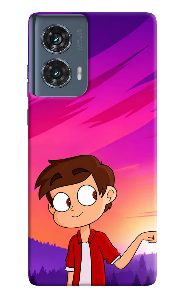 Marco Sunset Moto Edge 50 Fusion Hard Case Back Cover by Casekaro
