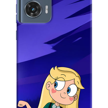 Star Glow Moto Edge 50 Fusion Hard Case Back Cover by Casekaro
