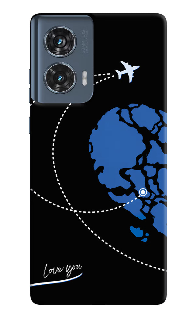 Love Orbit Moto Edge 50 Fusion Hard Case Back Cover by Casekaro