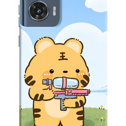 Tiger Treat Moto Edge 50 Fusion Hard Case Back Cover by Casekaro
