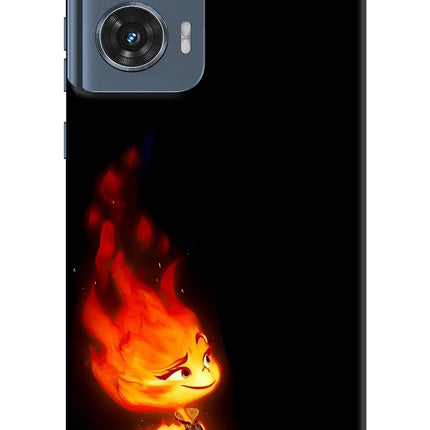 Ember Flame Moto Edge 50 Fusion Hard Case Back Cover by Casekaro