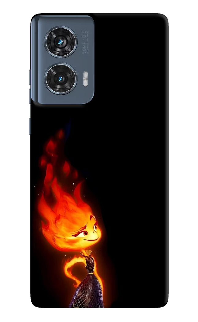 Ember Flame Moto Edge 50 Fusion Hard Case Back Cover by Casekaro