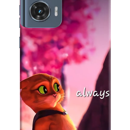 Always Cat Moto Edge 50 Fusion Hard Case Back Cover by Casekaro