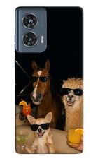Party Squad Moto Edge 50 Fusion Hard Case Back Cover by Casekaro