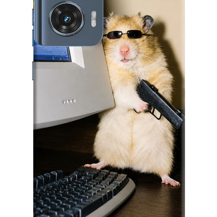 Hacker Hamster Moto Edge 50 Fusion Hard Case Back Cover by Casekaro