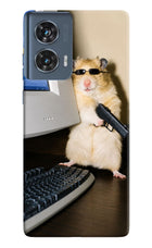 Hacker Hamster Moto Edge 50 Fusion Hard Case Back Cover by Casekaro