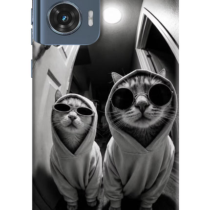Hood Cats Moto Edge 50 Fusion Hard Case Back Cover by Casekaro