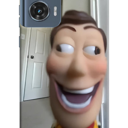 Side Eye Woody Moto Edge 50 Fusion Hard Case Back Cover by Casekaro