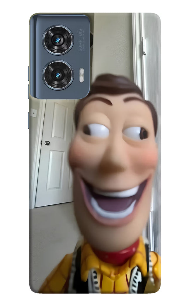 Side Eye Woody Moto Edge 50 Fusion Hard Case Back Cover by Casekaro