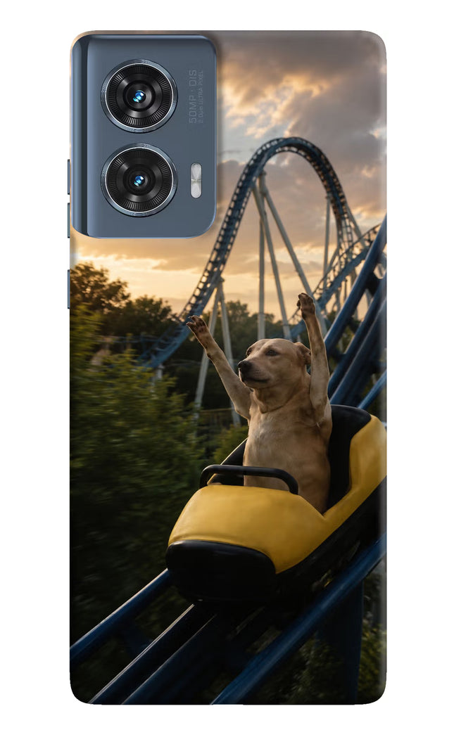 Rollercoaster Dog Moto Edge 50 Fusion Hard Case Back Cover by Casekaro