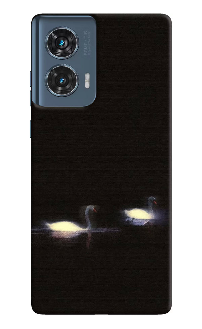Silent Swans Moto Edge 50 Fusion Hard Case Back Cover by Casekaro