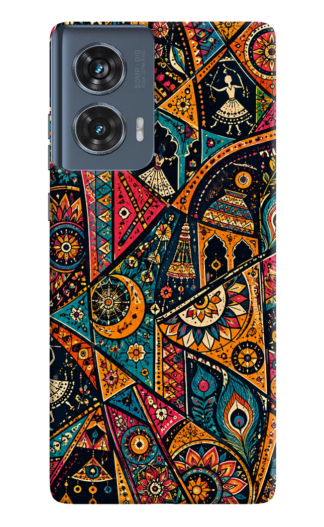 Folk Print Moto Edge 50 Fusion Hard Case Back Cover by Casekaro