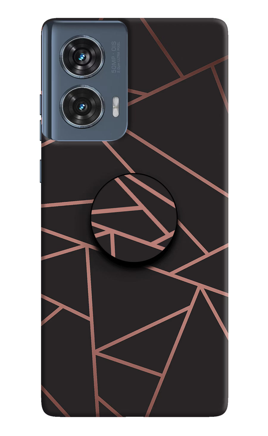 Geometric Pattern Moto Edge 50 Fusion Pop Case, Hard case
