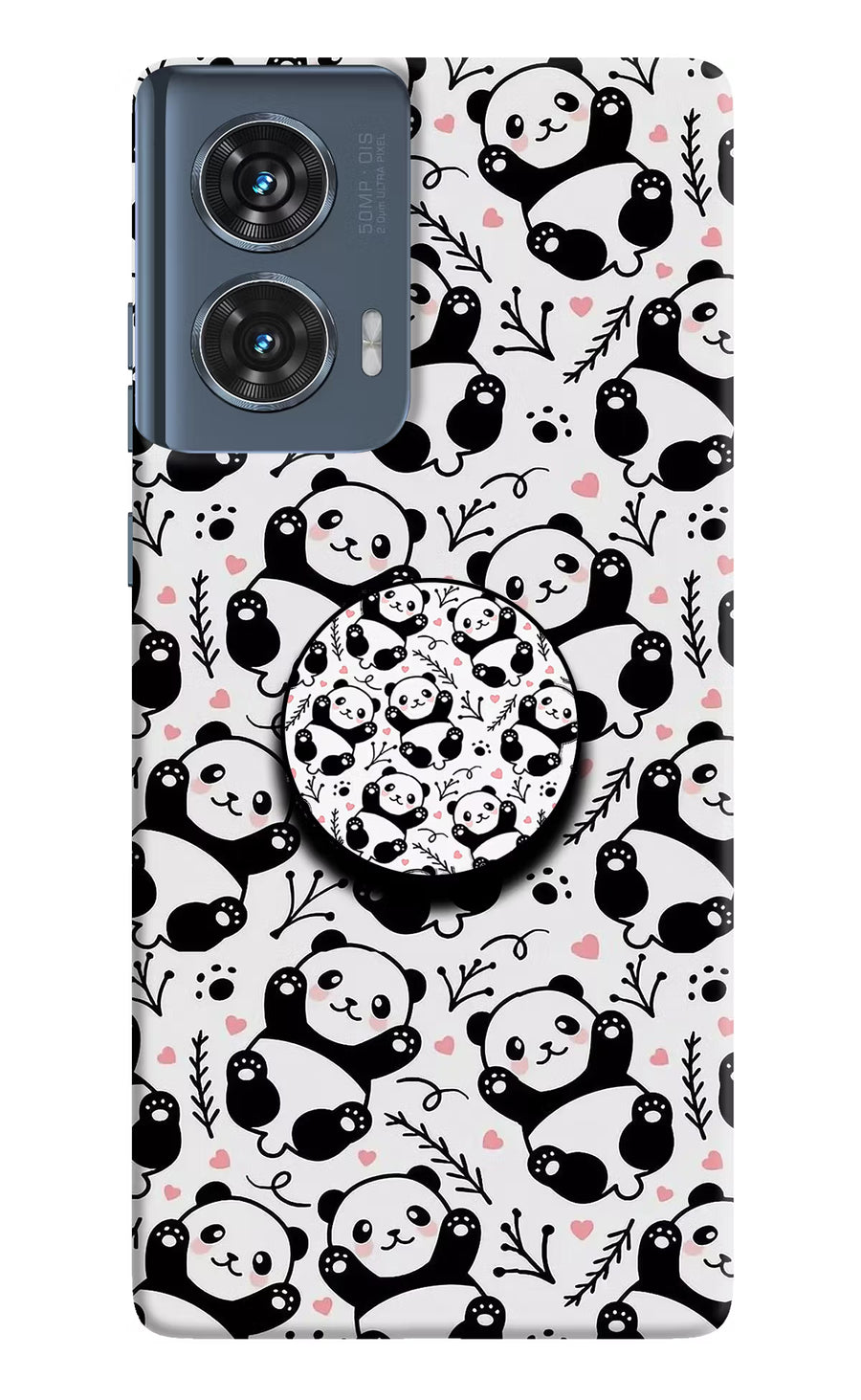 Cute Panda Moto Edge 50 Fusion Pop Case, Hard case