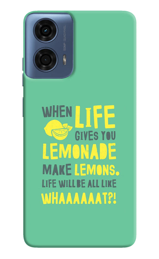 Quote Moto G24 Power Hard Case Back Cover by Casekaro