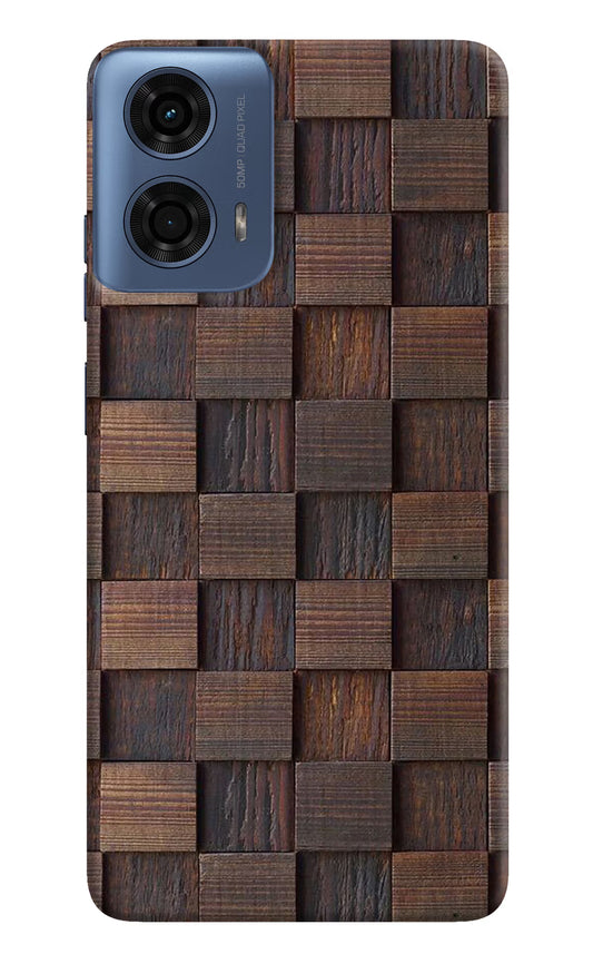Wooden Cube Design Moto G24 Power Hard Case Back Cover by Casekaro