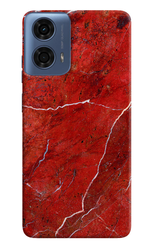 Red Marble Design Moto G24 Power Hard Case Back Cover by Casekaro