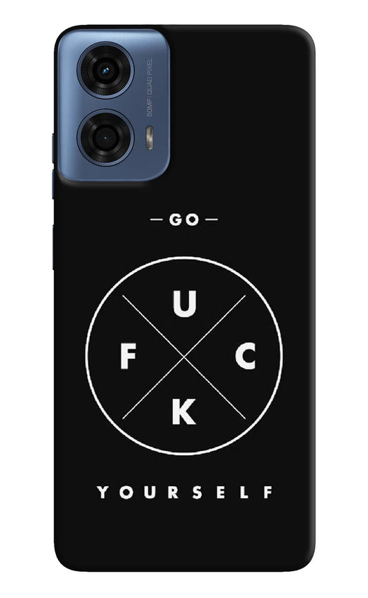 Go Fuck Yourself Moto G24 Power Hard Case Back Cover by Casekaro