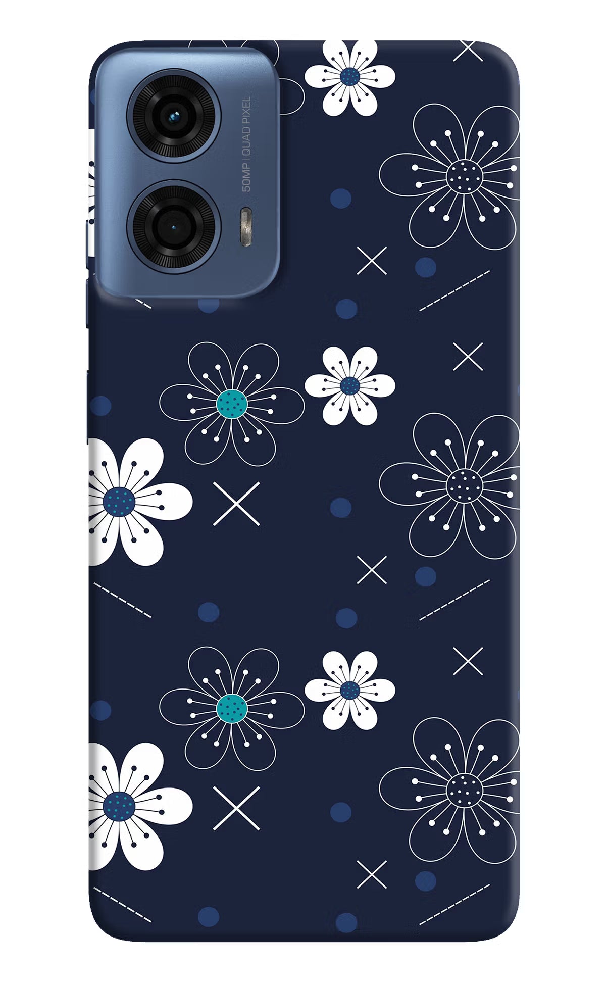 Flowers Moto G24 Power Hard Case Back Cover by Casekaro