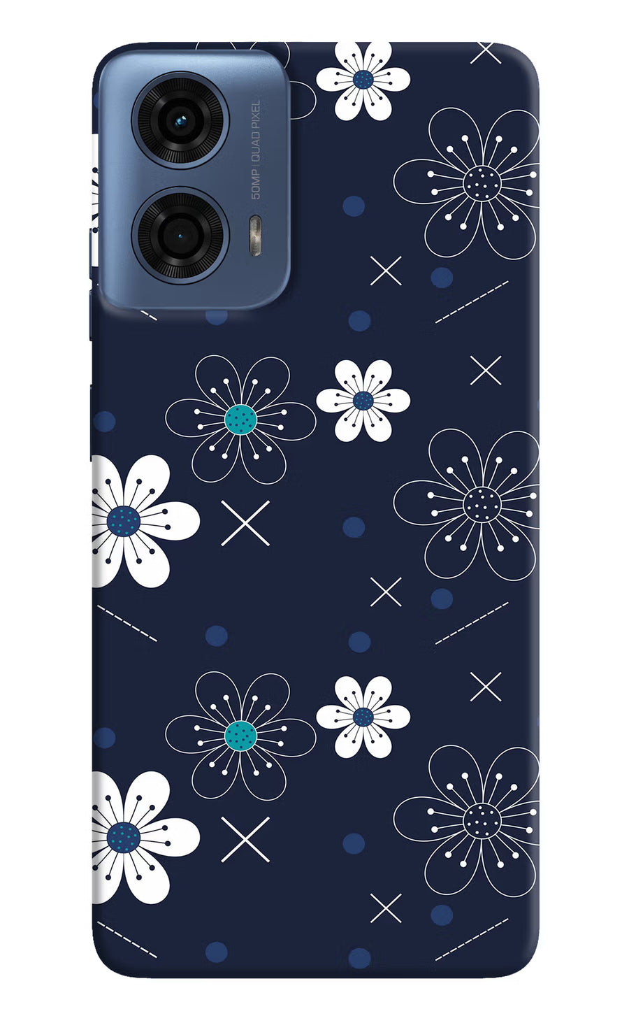 Flowers Moto G24 Power Back Cover, Hard case