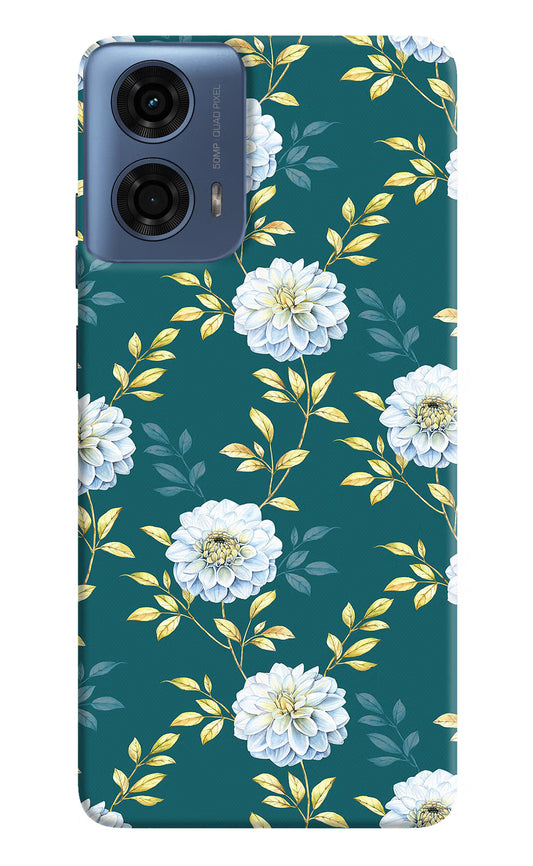 Flowers Moto G24 Power Hard Case Back Cover by Casekaro