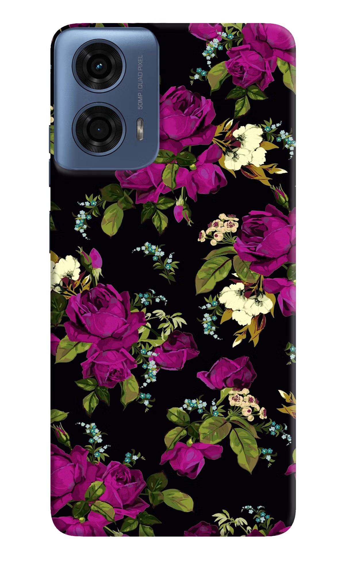 Flowers Moto G24 Power Hard Case Back Cover by Casekaro