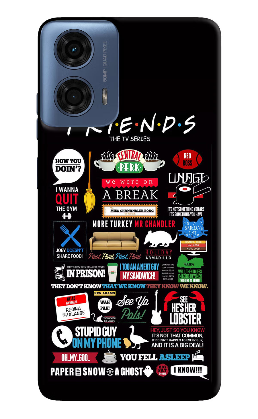 FRIENDS Moto G24 Power Back Cover, Hard case