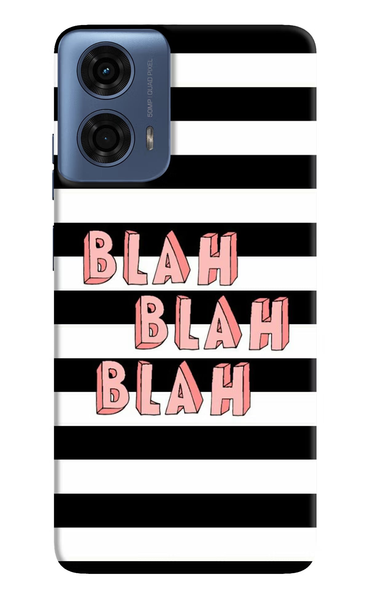 Blah Blah Blah Moto G24 Power Hard Case Back Cover by Casekaro
