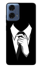 Black Tie Moto G24 Power Hard Case Back Cover by Casekaro