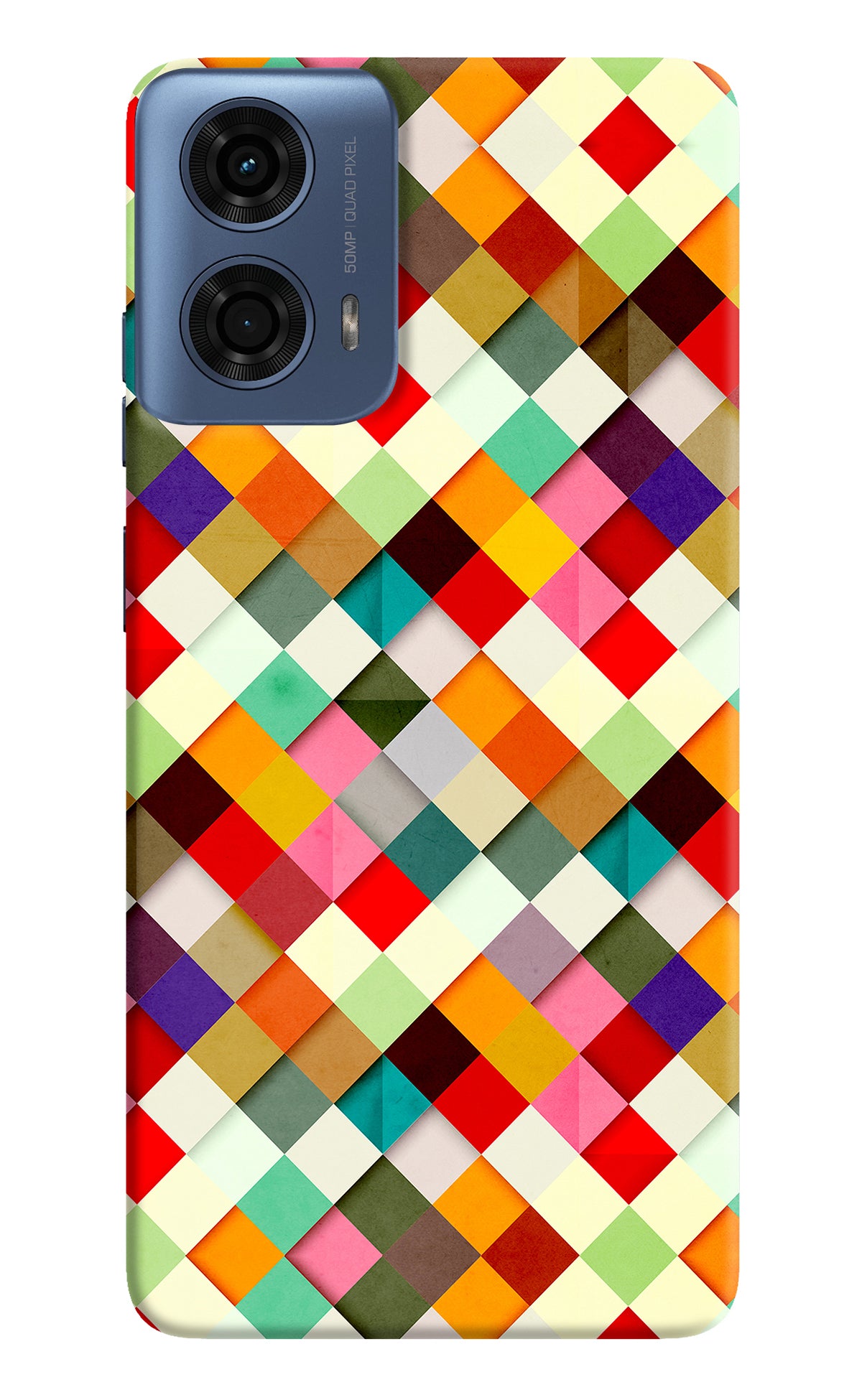 Geometric Abstract Colorful Moto G24 Power Back Cover