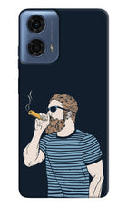 Smoking Moto G24 Power Hard Case Back Cover by Casekaro