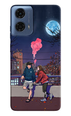 Chilling Couple Moto G24 Power Hard Case Back Cover by Casekaro