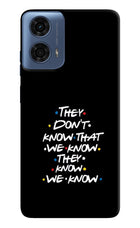 FRIENDS Dialogue Moto G24 Power Hard Case Back Cover by Casekaro