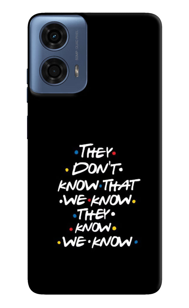 FRIENDS Dialogue Moto G24 Power Hard Case Back Cover by Casekaro
