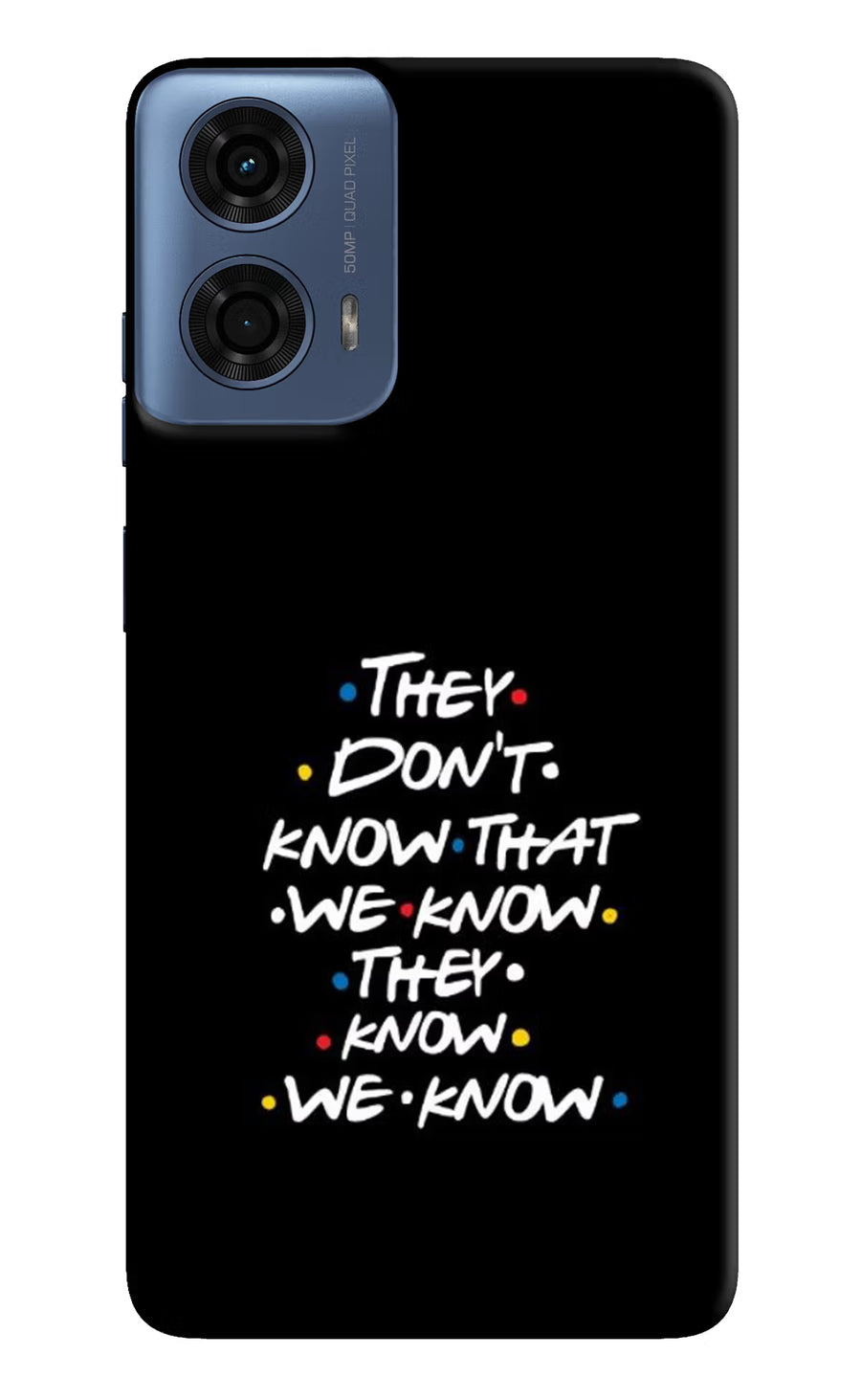 FRIENDS Dialogue Moto G24 Power Back Cover, Hard case