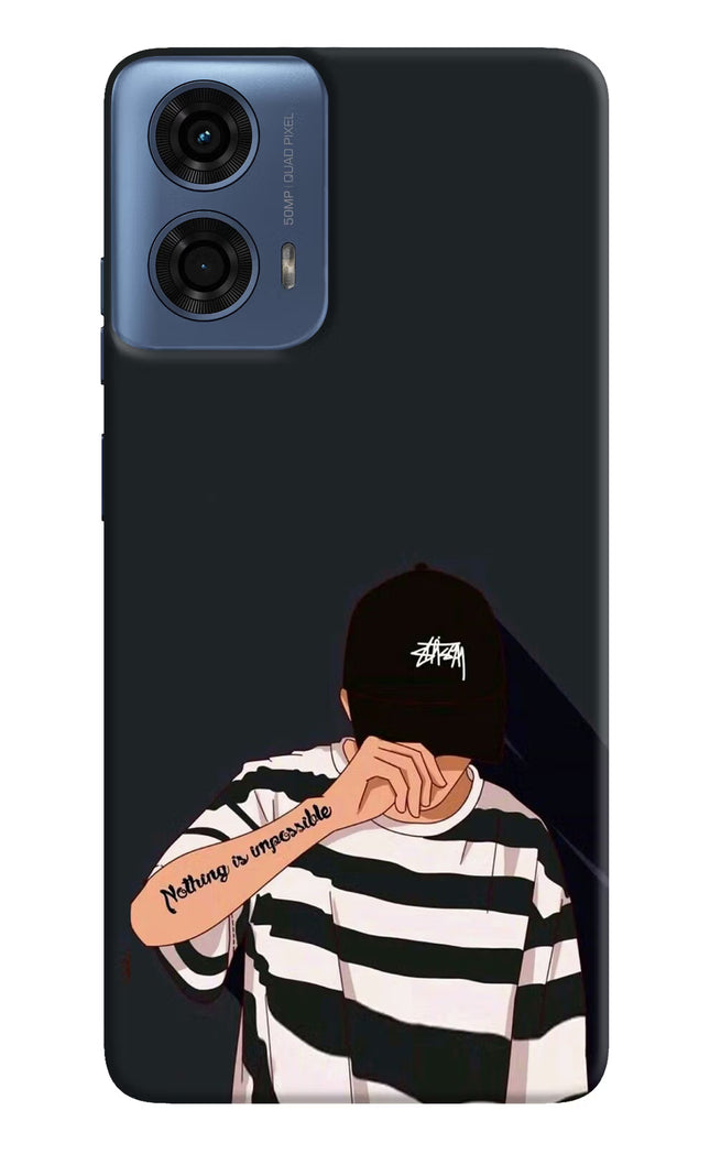 Aesthetic Boy Moto G24 Power Hard Case Back Cover by Casekaro