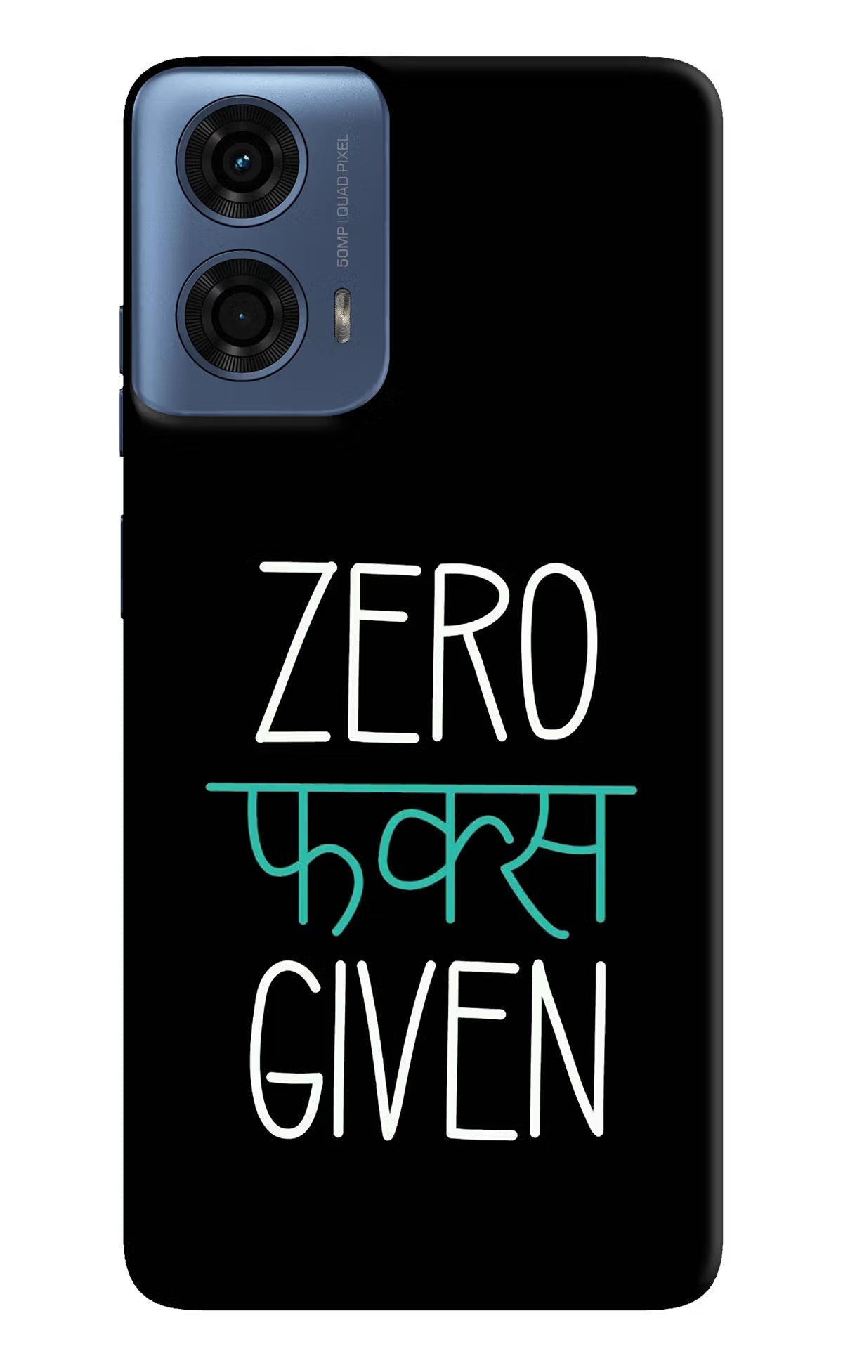 Zero Fucks Given Moto G24 Power Hard Case Back Cover by Casekaro
