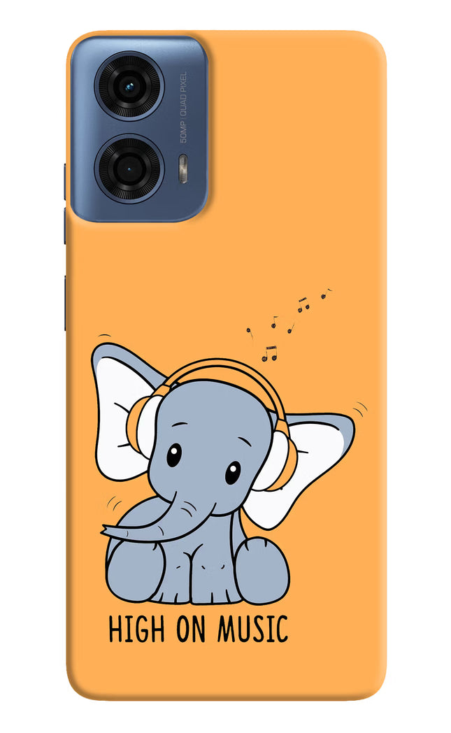High On Music Moto G24 Power Hard Case Back Cover by Casekaro