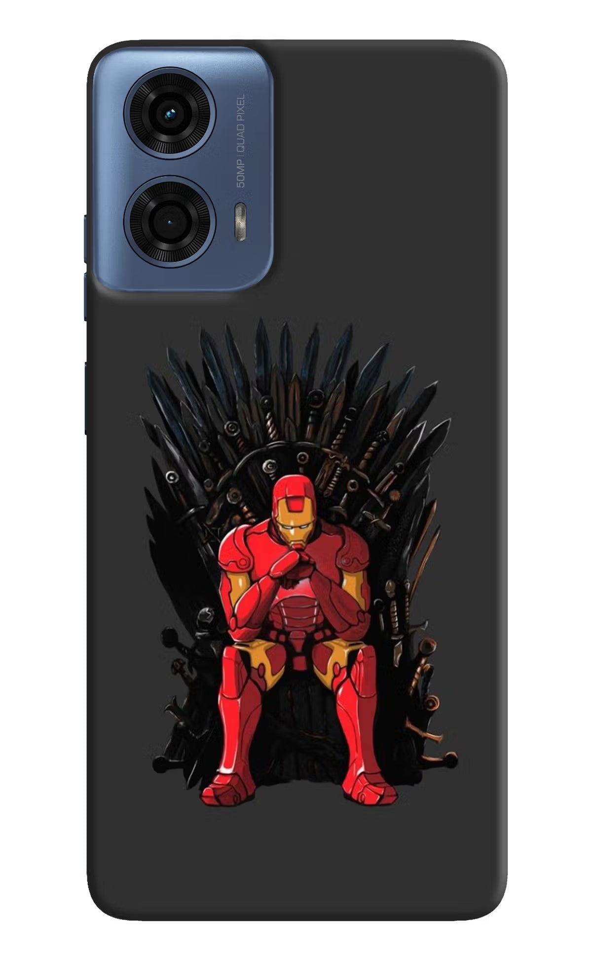 Ironman Throne Moto G24 Power Hard Case Back Cover by Casekaro