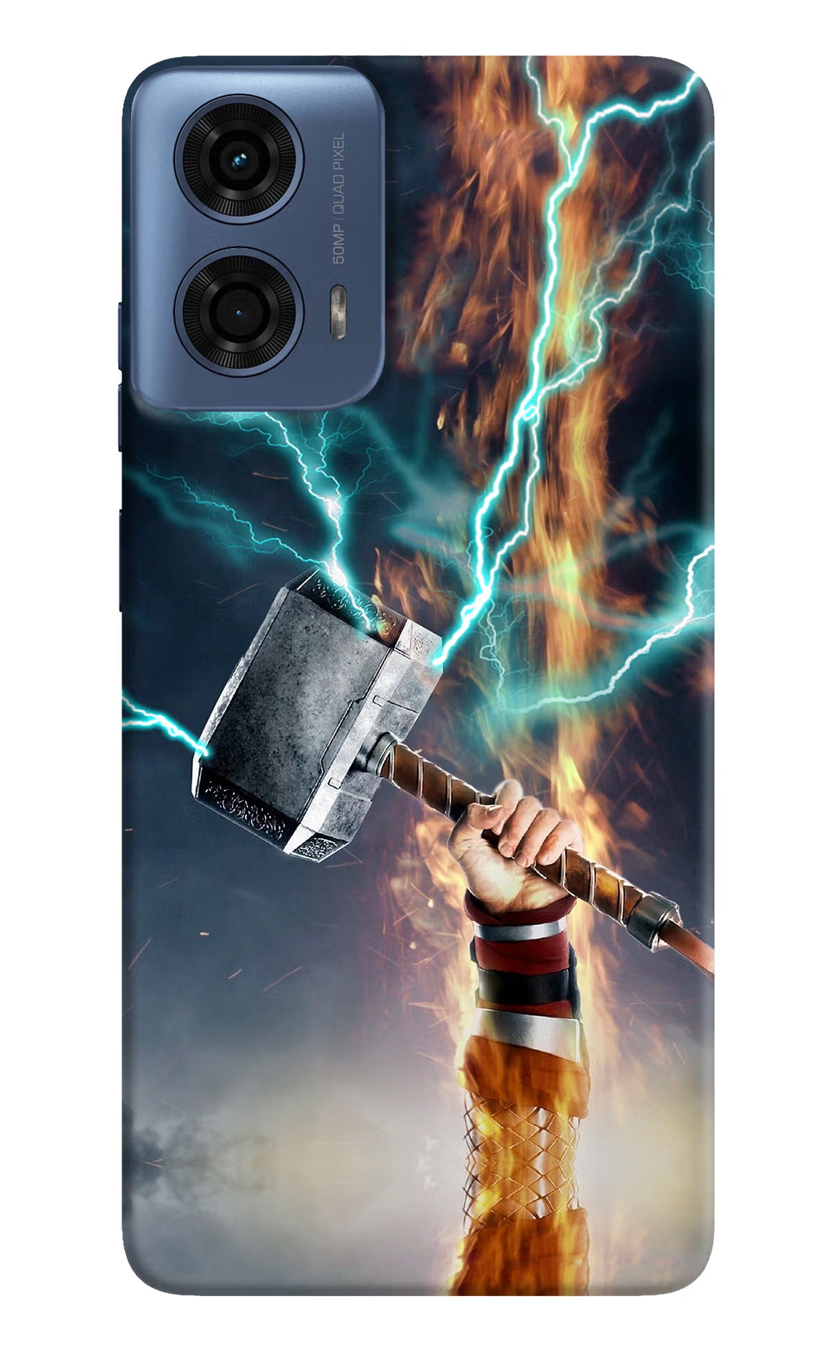 Thor Hammer Mjolnir Moto G24 Power Hard Case Back Cover by Casekaro